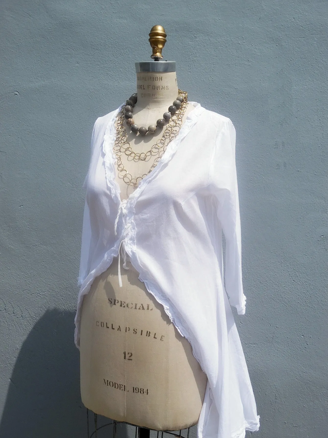 The Lala Beach Cover Up White