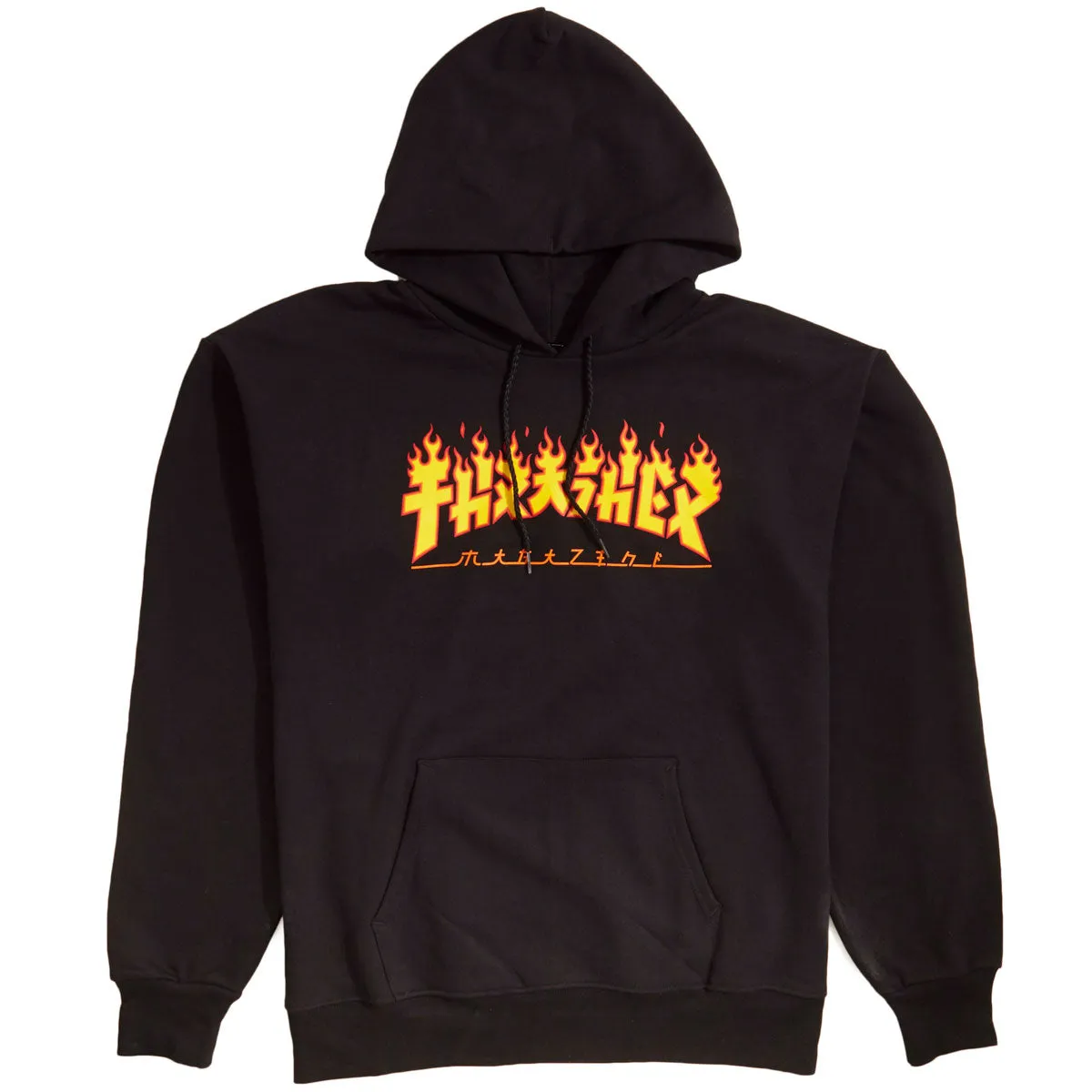 Thrasher Godzilla Flame Hoodie - Black